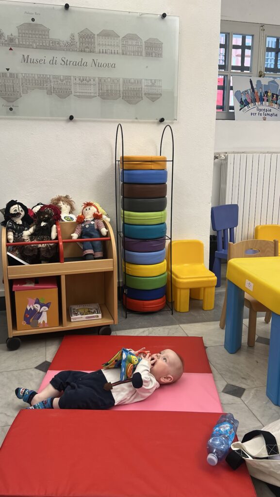 Baby pitstop in Genoa