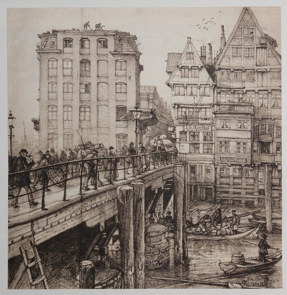 Hamburg in 1884 by Johann Theobald Riefesell